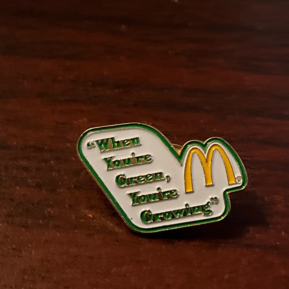 McDonald’s‎ “When You’re Green You’re Growing” Employee Lapel Hat Pin